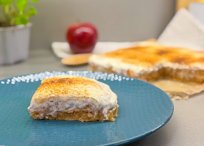 Nepečené jablečné řezy