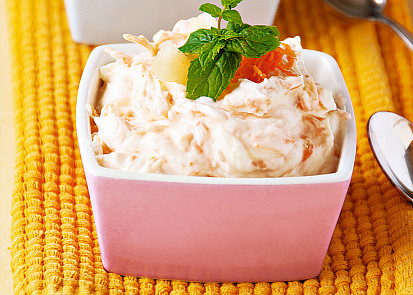 Tvarohovo-ananasový dezert