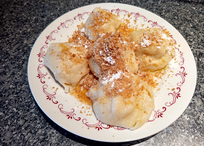 Jablečné šátečkové knedlíky