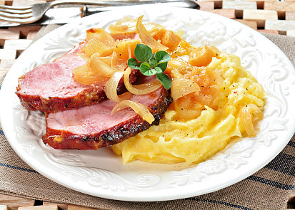 Uzené maso pečené na medu