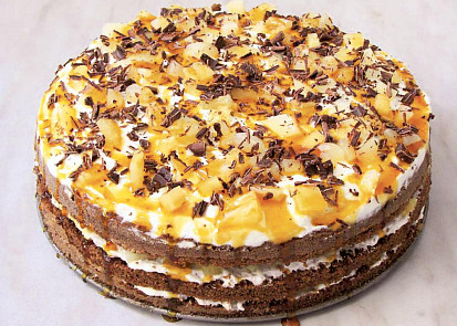 Ananasovo-karamelový dort