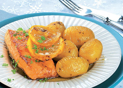 Losos v citronové marinádě