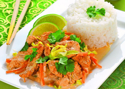 Thajské kuře s kokosovým mlékem