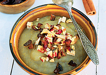 Jablečný pudink z rozvařených jablek