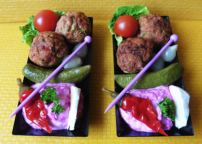 Obložené mističky vhodné na občerstvení