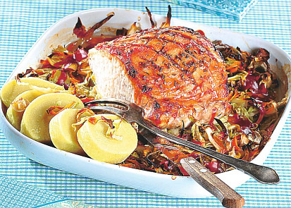 Bavorská pečeně na zelenině