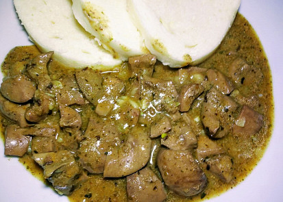 Ledvinky na majoránce s česnekem