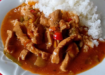 Vepřové nudličky s kapií