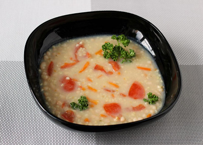 Fazolačka s jáhlami a zeleninou