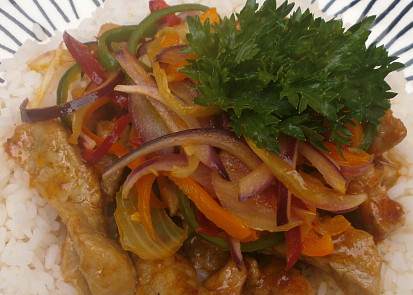 Vepřové nudličky s gyros kořením