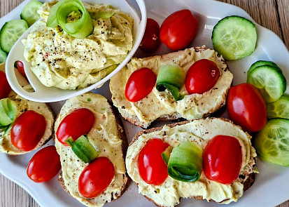 Jemná avokádová pomazánka s vejci