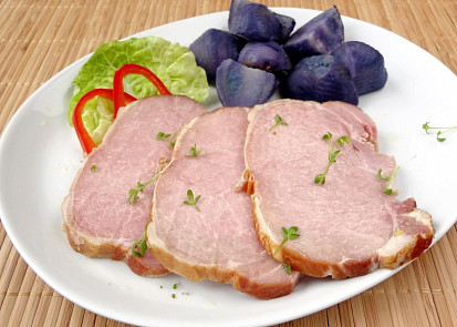 Pečená uzená kýta v medovo-hořčičné marinádě