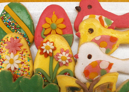 Linecké velikonoční cukroví s marcipánem