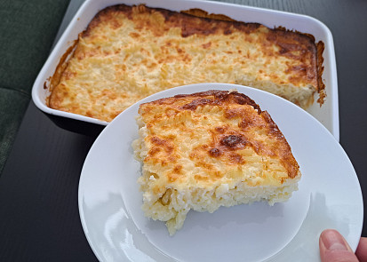 Zapečené makarony se sýrem