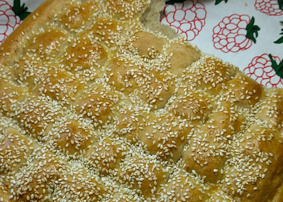 Turecký chléb Ramadan pita - Ramazan pidesi