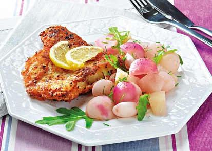 Treska s glazovanou jarní zeleninou