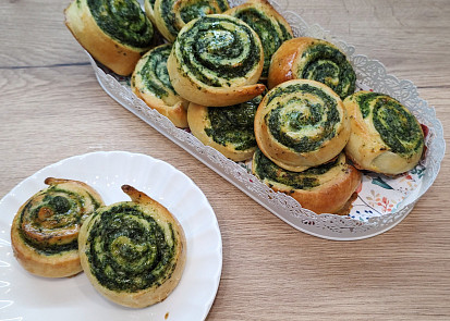 Špenátové šneky podle Míši Landové