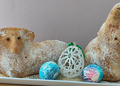 Beránek z třené bábovky