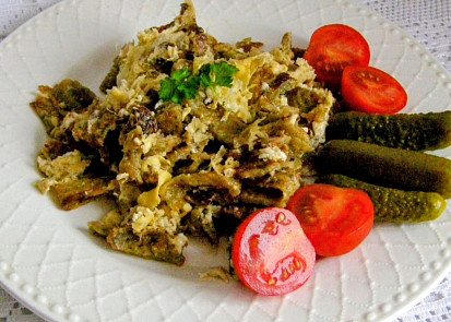 Rychlý oběd ze zbylých bramboráků