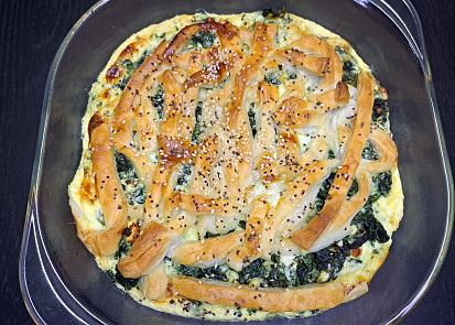 Špenátový koláč à la burek s balkánem