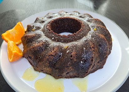 Pomerančová bábovka s polevou