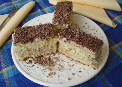 Šlehačkové mocca řezy