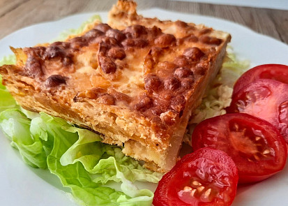 Gratinovaný celer s čedarem