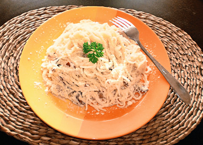 Špagety carbonara po česku