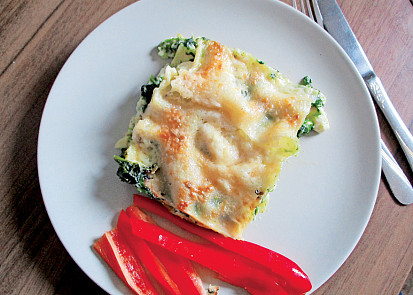 Lasagne se špenátem a ricottou