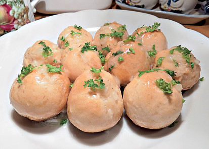 Pampušky (Ukrajinské slané buchty)