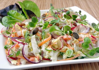 Barevný salát coleslaw