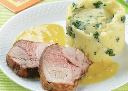 Vepřová plec s česnekovou omáčkou