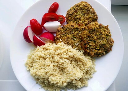 Cuketové karbanátky s tofu