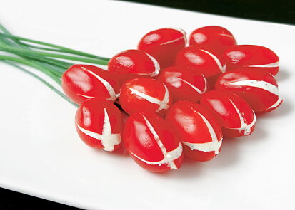 Rajčátkové tulipány