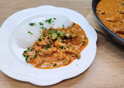 Rychlý kuřecí Stroganoff