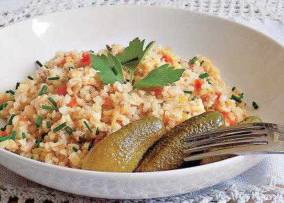 Vepřový bulgur se zeleninou