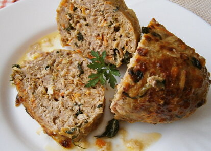 Sekaná se sýrem a zeleninou z horkovzdušné fritézy
