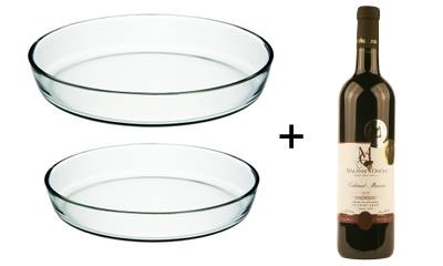 Zapékací misky + Moravské víno