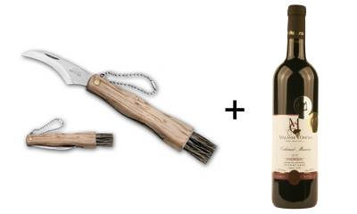 Houbařský nožík + Moravské víno